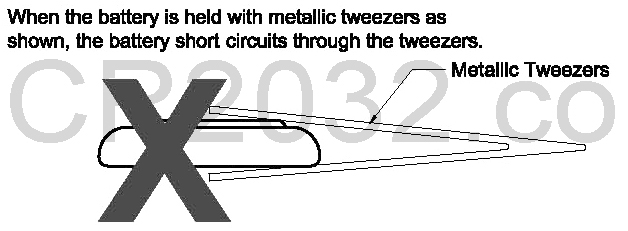 cr2032 tweezer